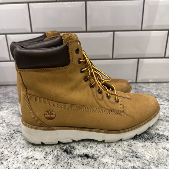 Timberland Sensorflex‎ Women's 7 Boots Wheat ReBOTL Leather Lace-Up Waterproof - Picture 10 of 11
